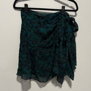 Vanessa Bruno Women's Mini Skirt in Green and Black